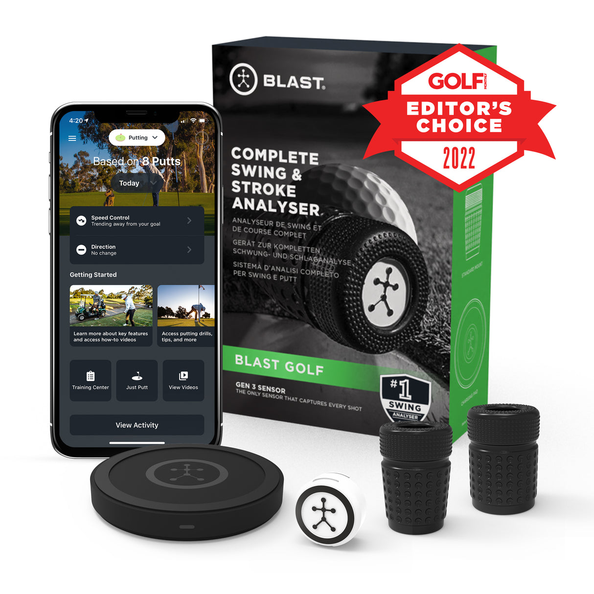 BLAST swing and shot analyzer