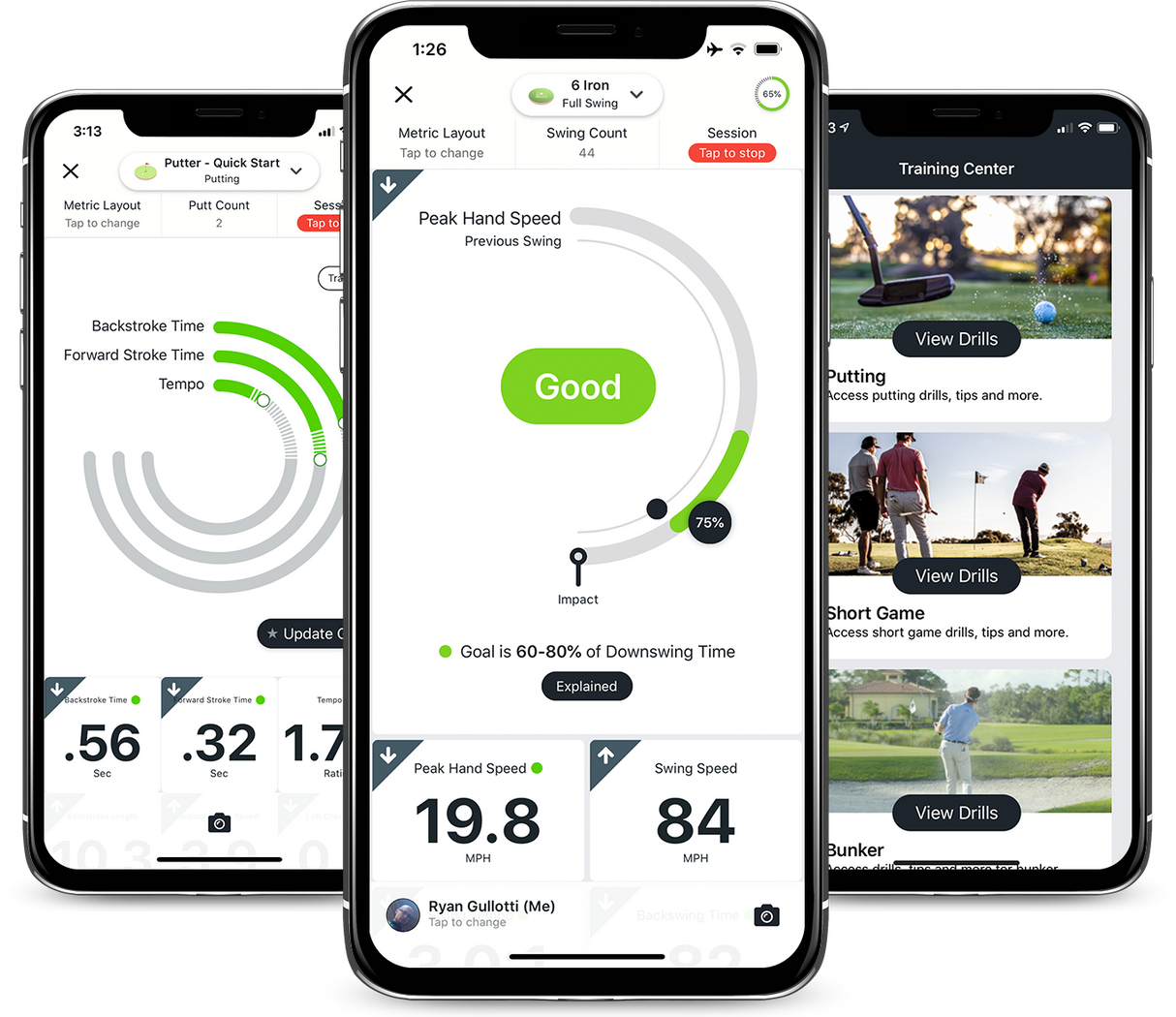 BLAST swing and shot analyzer
