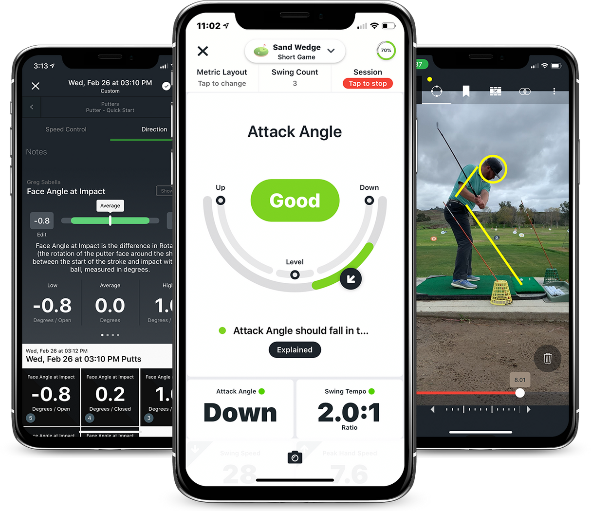 BLAST swing and shot analyzer