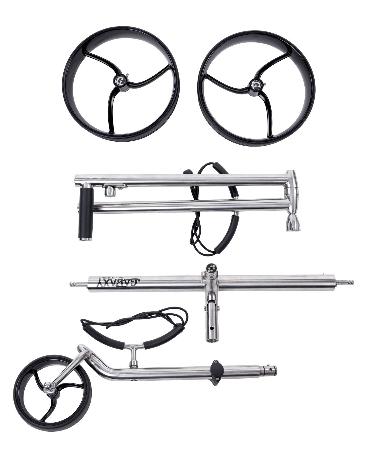 GALAXY stainless steel electric trolley model year 2025 including magnetic parking brake