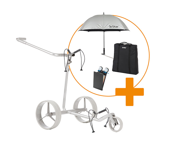 JuStar Electric Golf Trolley Carbon Light Set