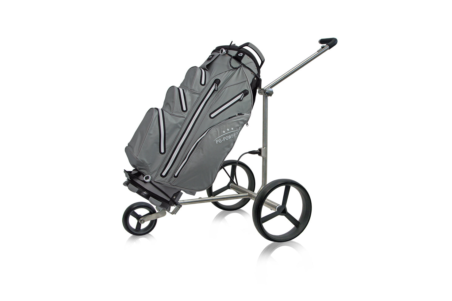 PG-Powergolf Electric Golf Trolley Challenger Steel