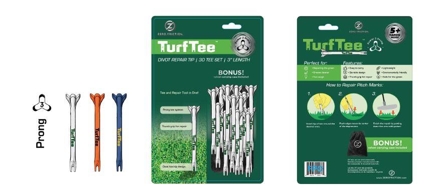 T-shirt à gazon à 3 broches ZF à friction zéro