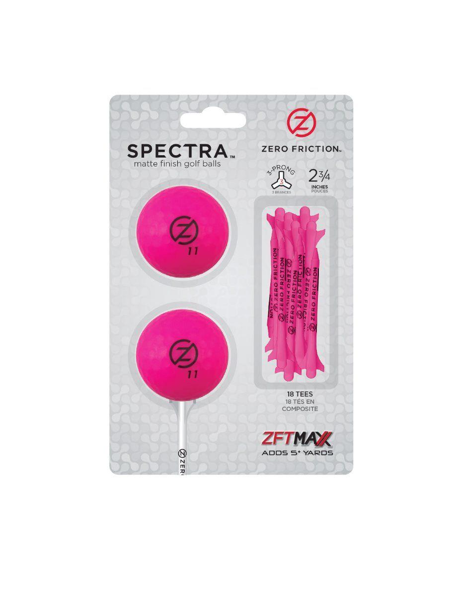Packs de 2 balles/tees Zero Friction