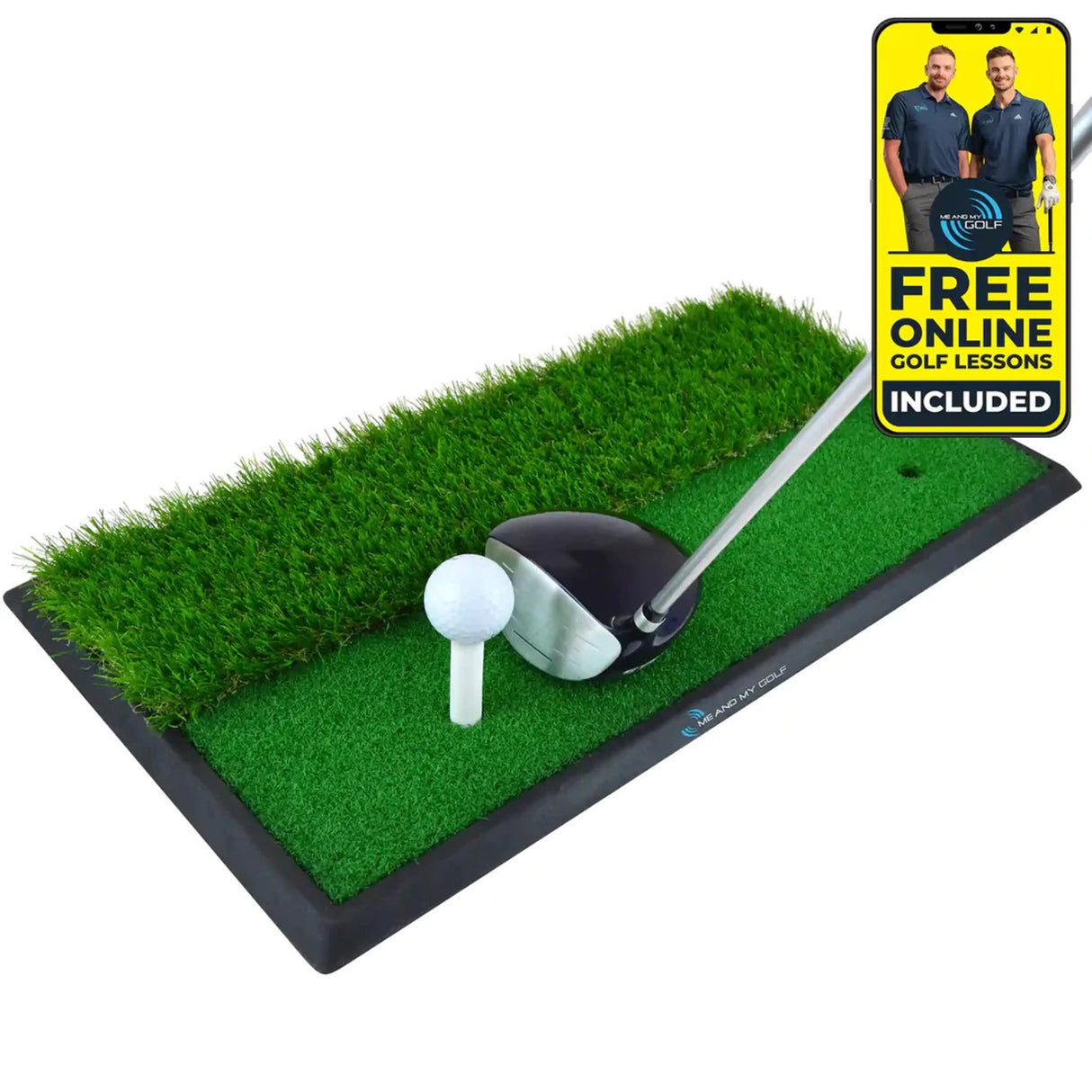 ME AND MY GOLF Dual Turf Tee Mat