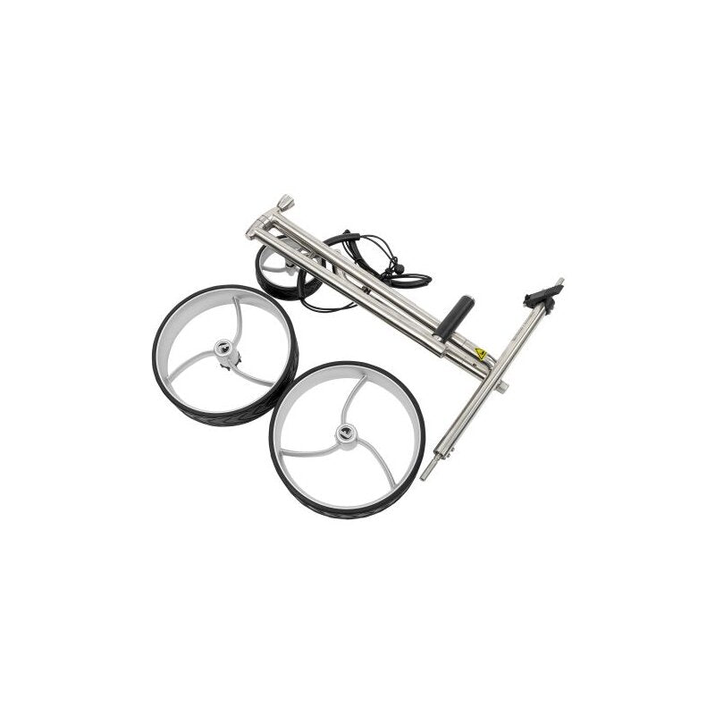 Trendgolf Push-Trolley Cushy S polished stainless steel