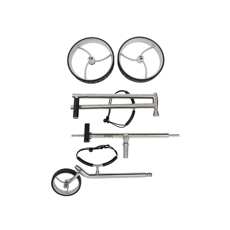 Trendgolf Push-Trolley Cushy S polished stainless steel
