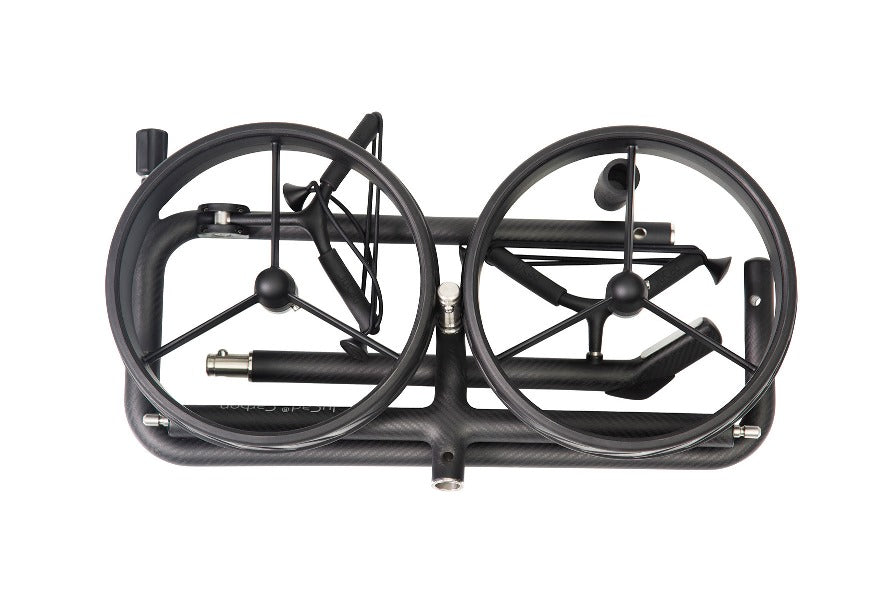 JuCad Golftrolley Carbon Shadow 2-rädrig - das stylische Leichtgewicht schwarz-matt