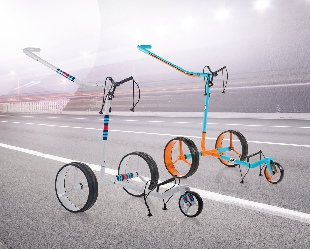 JuCad electric golf trolley Carbon Travel Racing 2.0 - the sporty carbon trolley in a limited edition