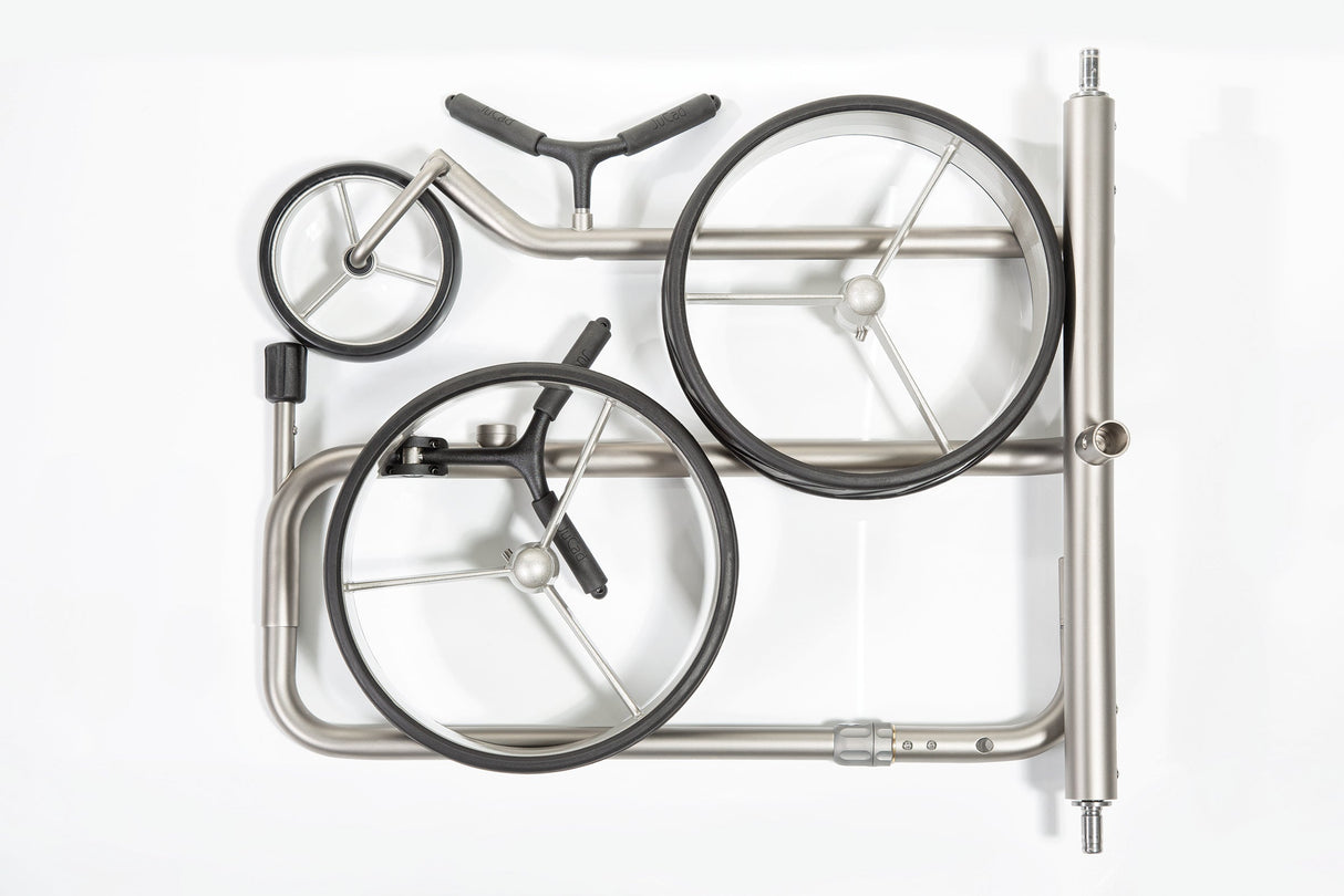 JuCad golf trolley junior stainless steel 3 wheels - for our youngest golfers
