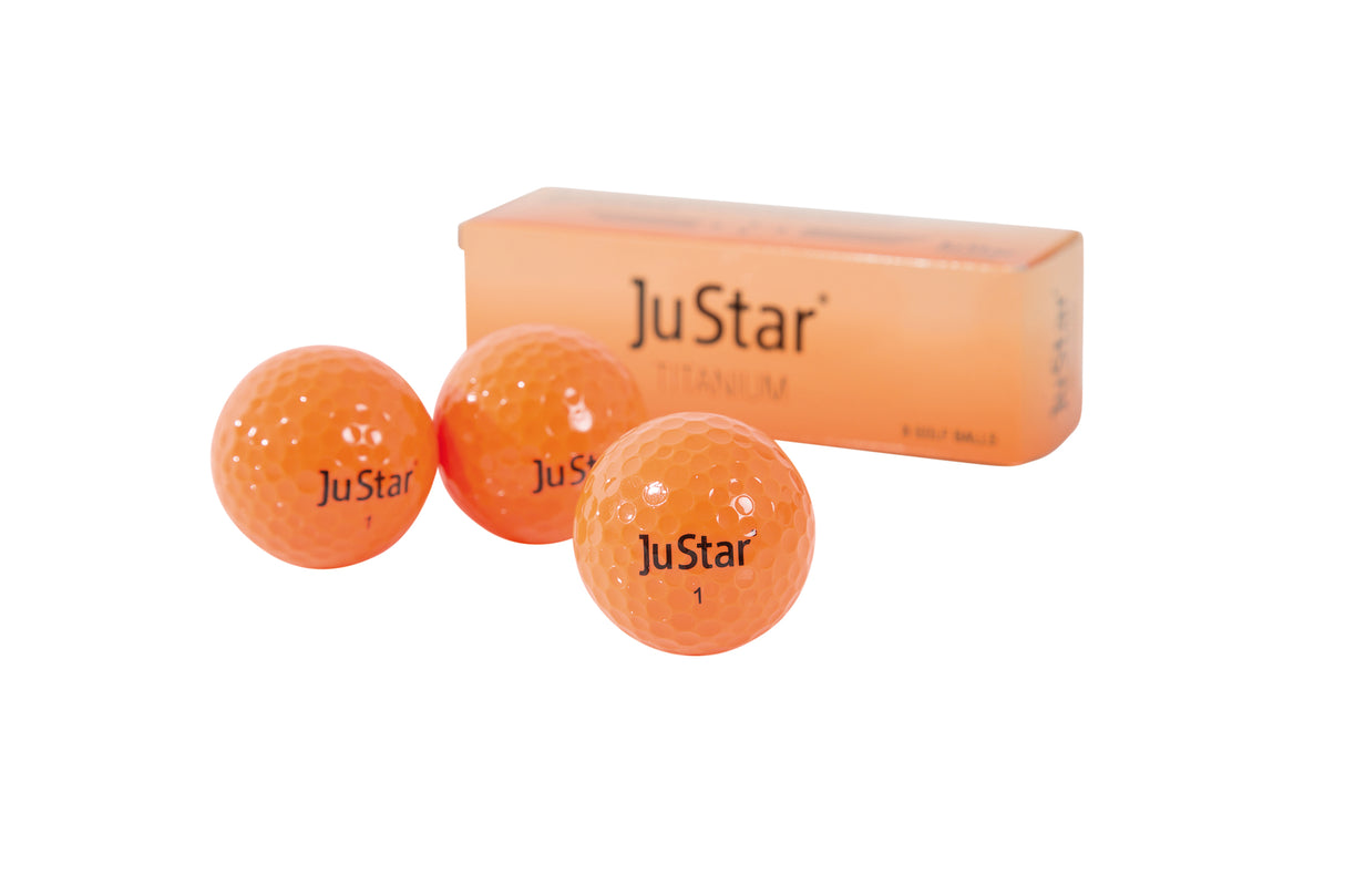 Lot de 3 balles de golf JuStar