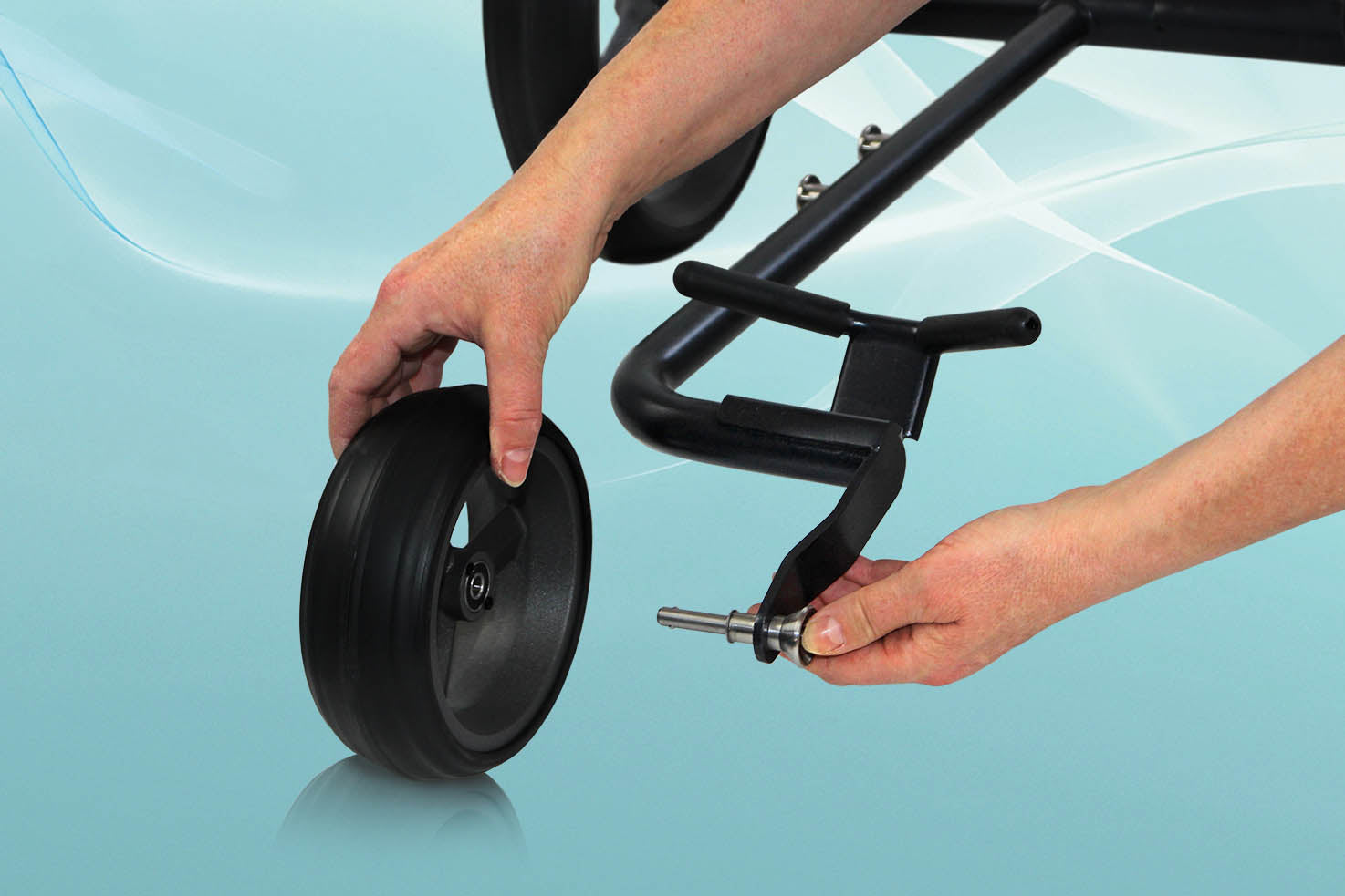 PG-Powergolf electric golf trolley Nitro flat steel black pearl