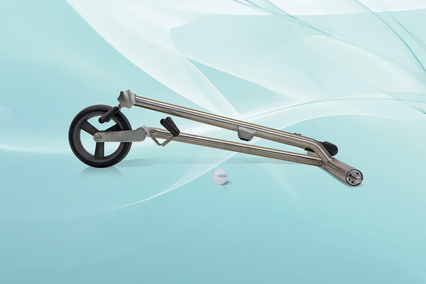 PG Powergolf Electric Golf Trolley Nitro Flat Titanium