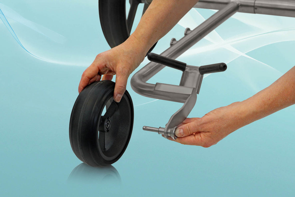 PG Powergolf Electric Golf Trolley Nitro Flat Titanium