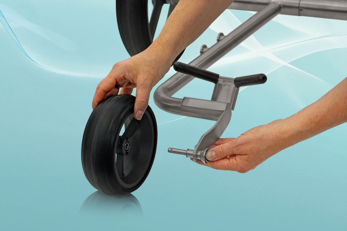 PG Powergolf Electric Golf Trolley Nitro Flat Titanium