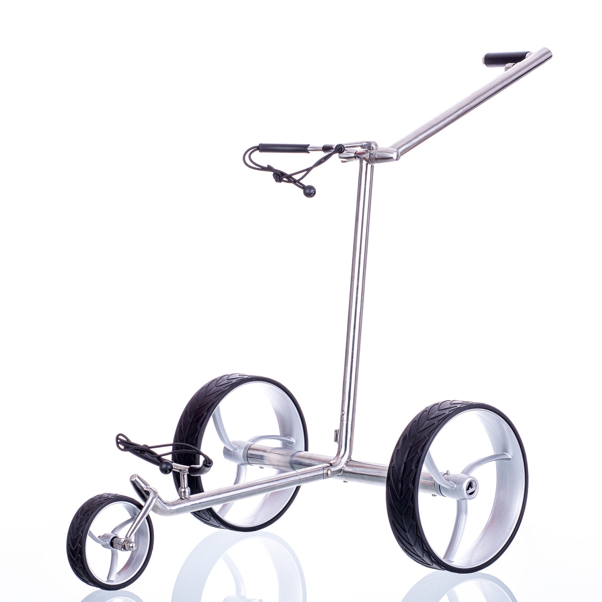 Trendgolf electric trolley walker S model 2025 stainless steel, polished