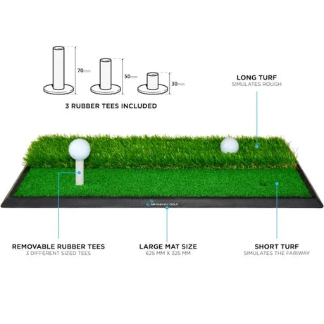 Tapis de départ double gazon ME AND MY GOLF