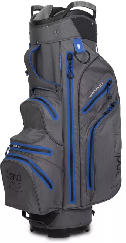 TRENDGOLF Golfbag Rainline Pro wasserdicht grau/blau