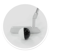 Balle d'entraînement au putting LEADBETTER