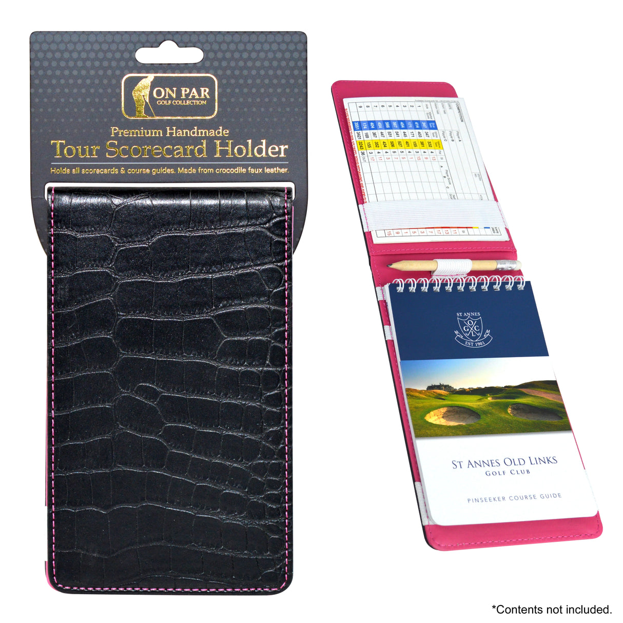 Porte-cartes de score SIMSPACE aspect cuir crocodile