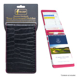 Porte-cartes de score SIMSPACE aspect cuir crocodile