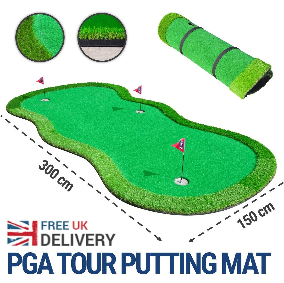Green de golf de taille professionnelle du PGA TOUR à Augusta