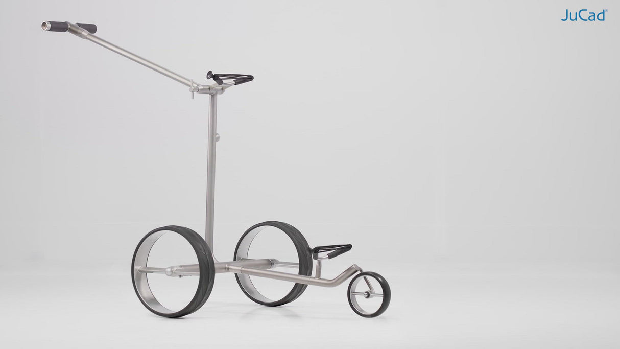 JuCad electric golf trolley Ghost Titan 2.0 - the foldable Titan with comfort grip