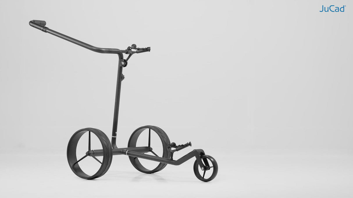 JuCad electric golf trolley Carbon Travel Nero SV 2.0 - high-end in ultra-light full carbon matt black