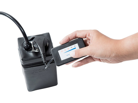 JuCad charge indicator for electric caddies