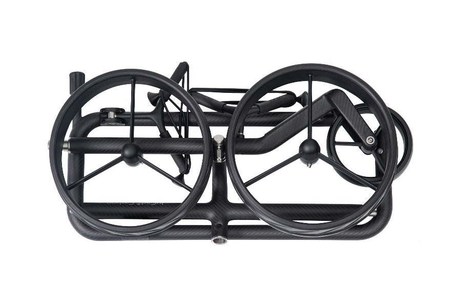 JuCad Golftrolley Carbon Shadow 3 wheels - the stylish lightweight, matt black
