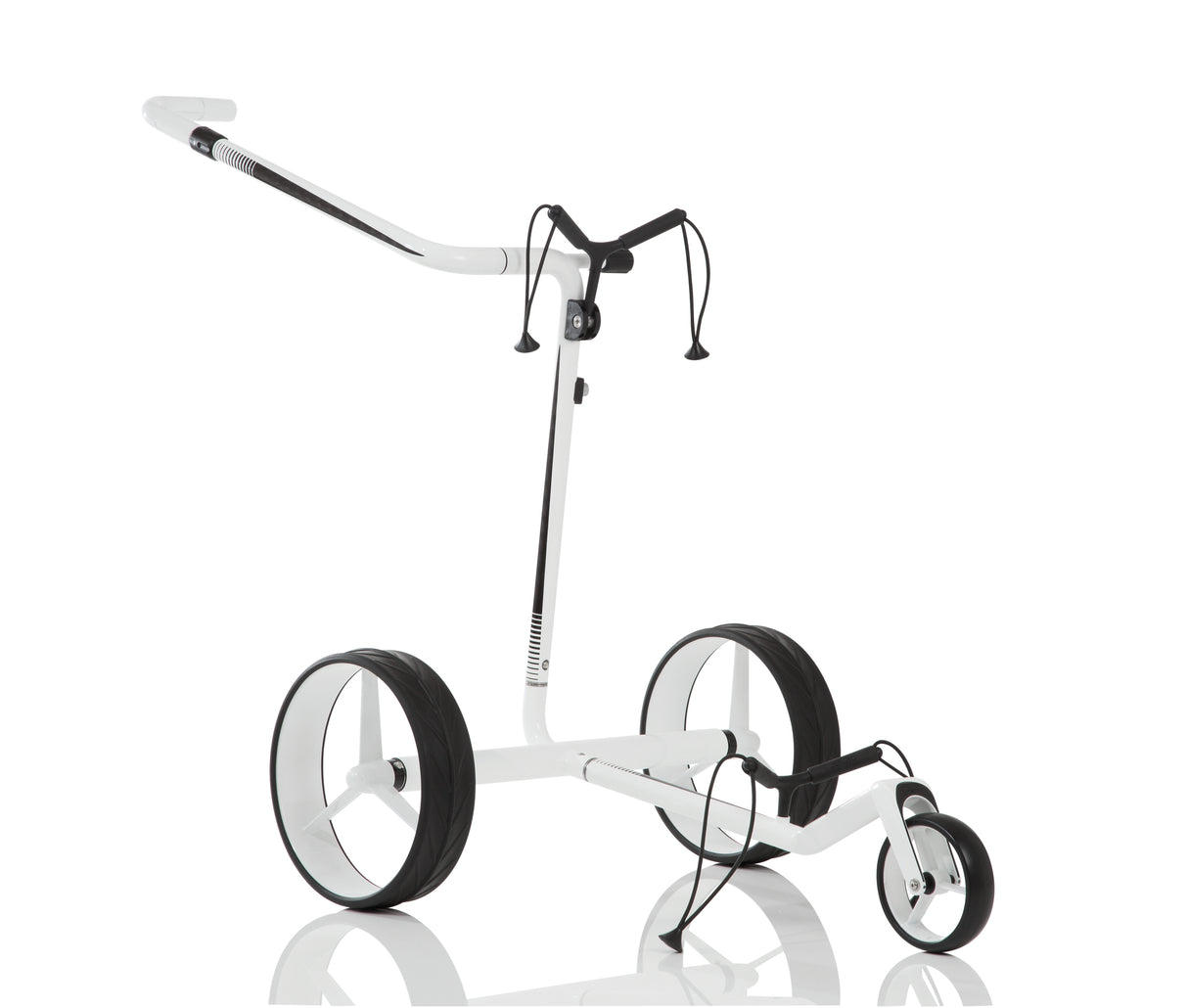 JuCad Elektro-Golftrolley CARBON TRAVEL 2.0 Weiß-Schwarz