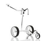 JuCad Elektro-Golftrolley CARBON TRAVEL 2.0 Weiß-Schwarz