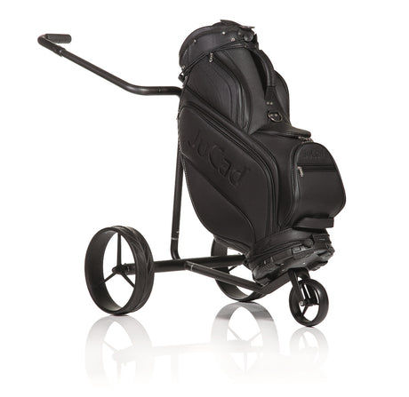 JuCad Elektro-Golftrolley Carbon Travel Nero SV 2.0 - high-end in ultraleichtem Vollcarbon Mattschwarz