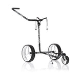 JuCad Golftrolley Carbon Zebra 3-rädrig - Matt lackiert im 3-K Design