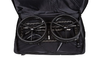 JuCad Golftrolley Carbon Shine 2-rädrig - das stylische Leichtgewicht schwarz-glänzend
