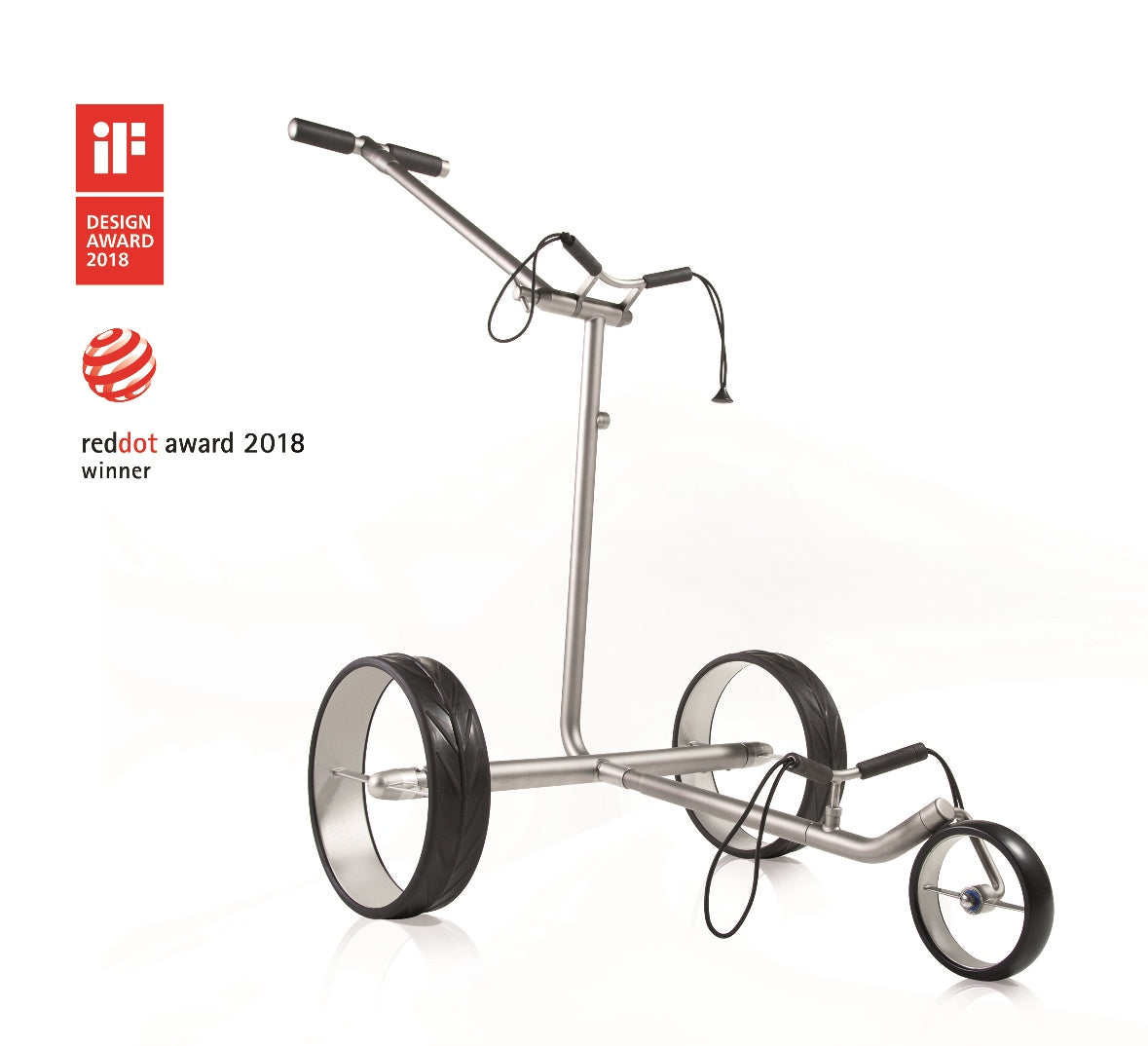 JuCad Elektro-Golftrolley Ghost Titan 2.0 - der klappbare Titan mit Komfortgriff