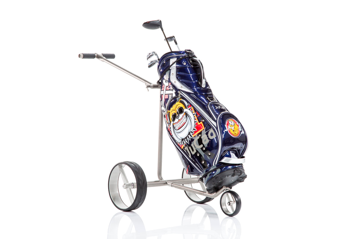 JuCad Elektro-Golftrolley Ghost Titan 2.0 - der klappbare Titan mit Komfortgriff