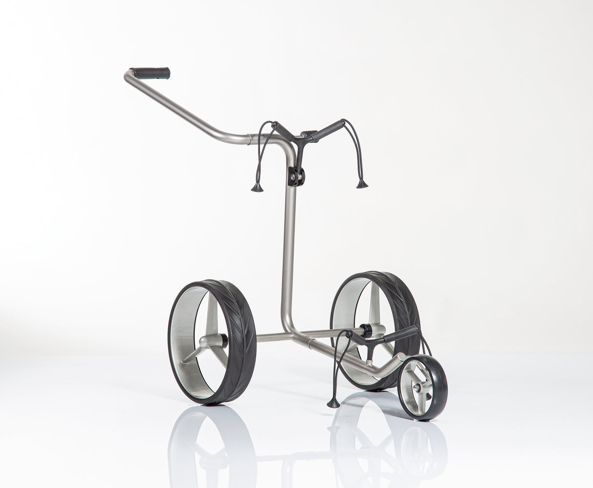 JuCad Golftrolley Junior Edelstahl 2-rädrig - für unsere jüngsten Golfer