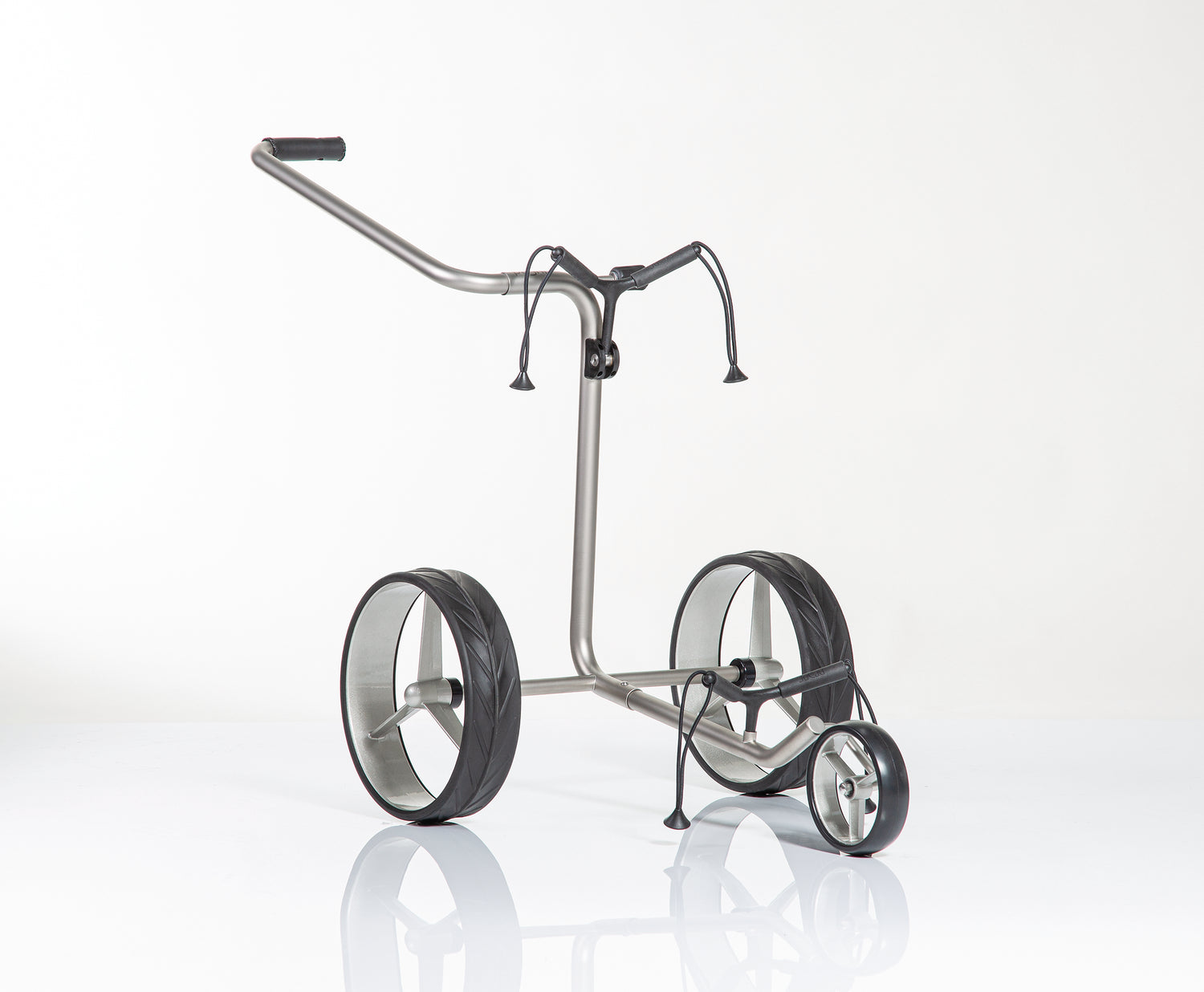 JuCad chariot de golf junior en acier inoxydable 2 roues - pour nos plus jeunes golfeurs
