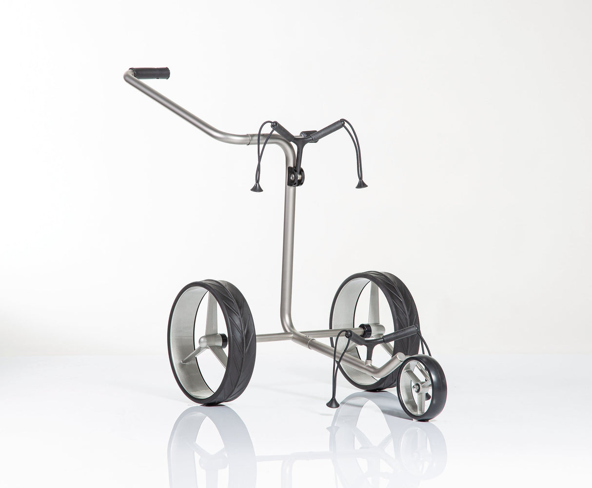 JuCad Golftrolley Junior Edelstahl 3-rädrig - für unsere jüngsten Golfer