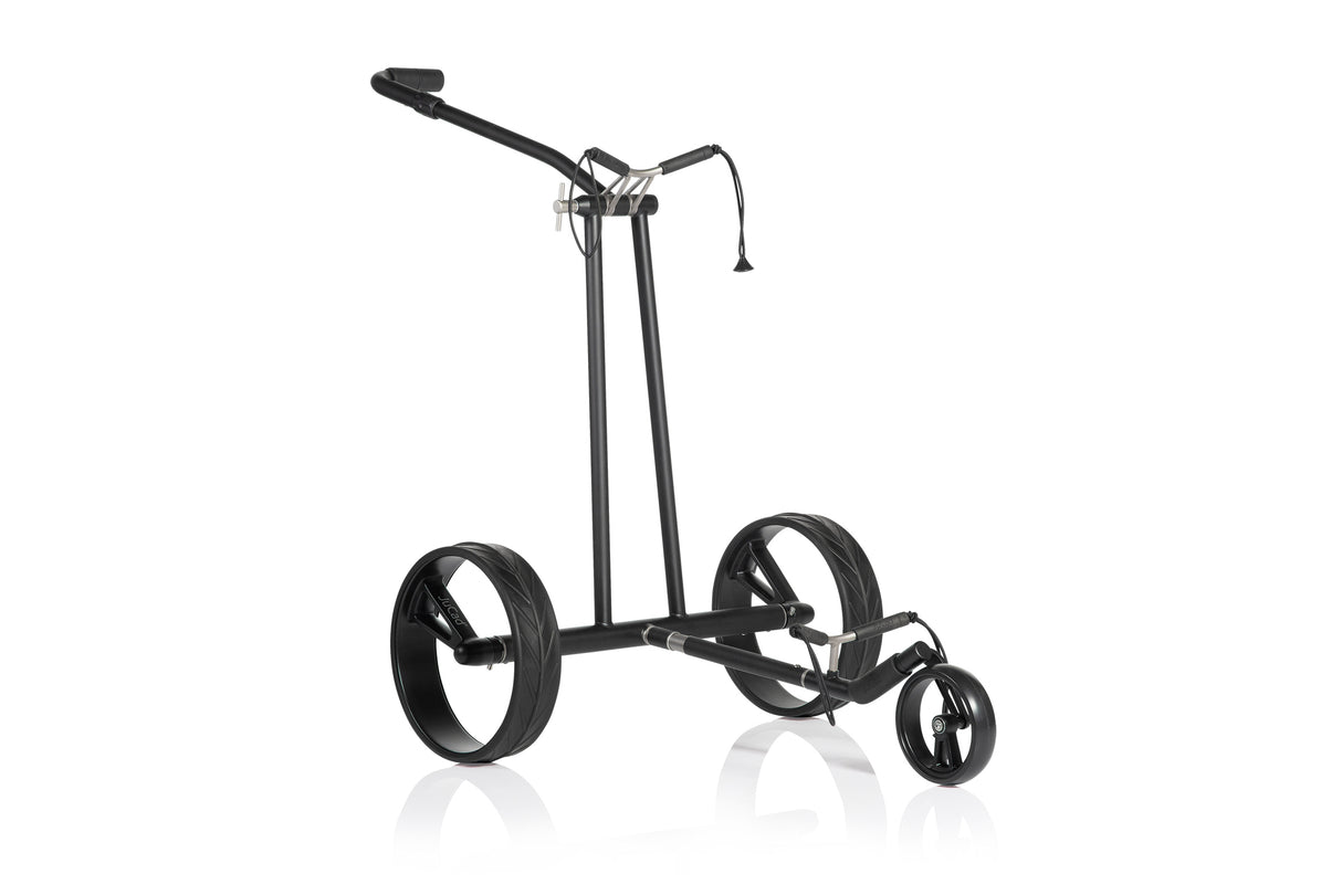 JuCad Elektro-Golftrolley Phantom Titan black on black 2.0