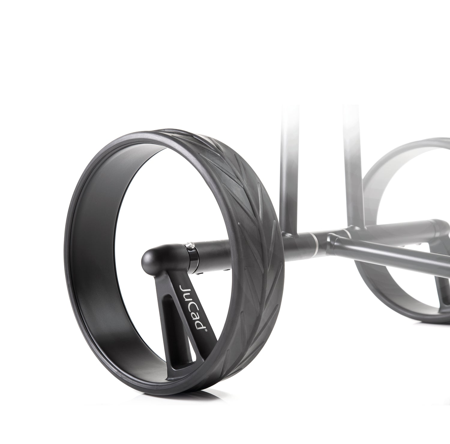 Chariot de golf électrique JuCad Phantom Titan noir sur noir 2.0