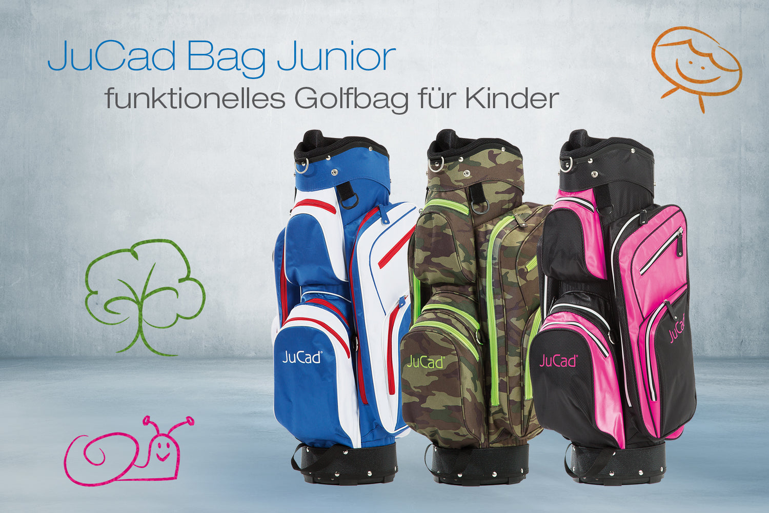 JuCad golf bag junior - the functional golf bag for children