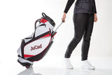 Sac de golf JuCad à rouler - chariot et sac à tirer avec roulettes et organiseur