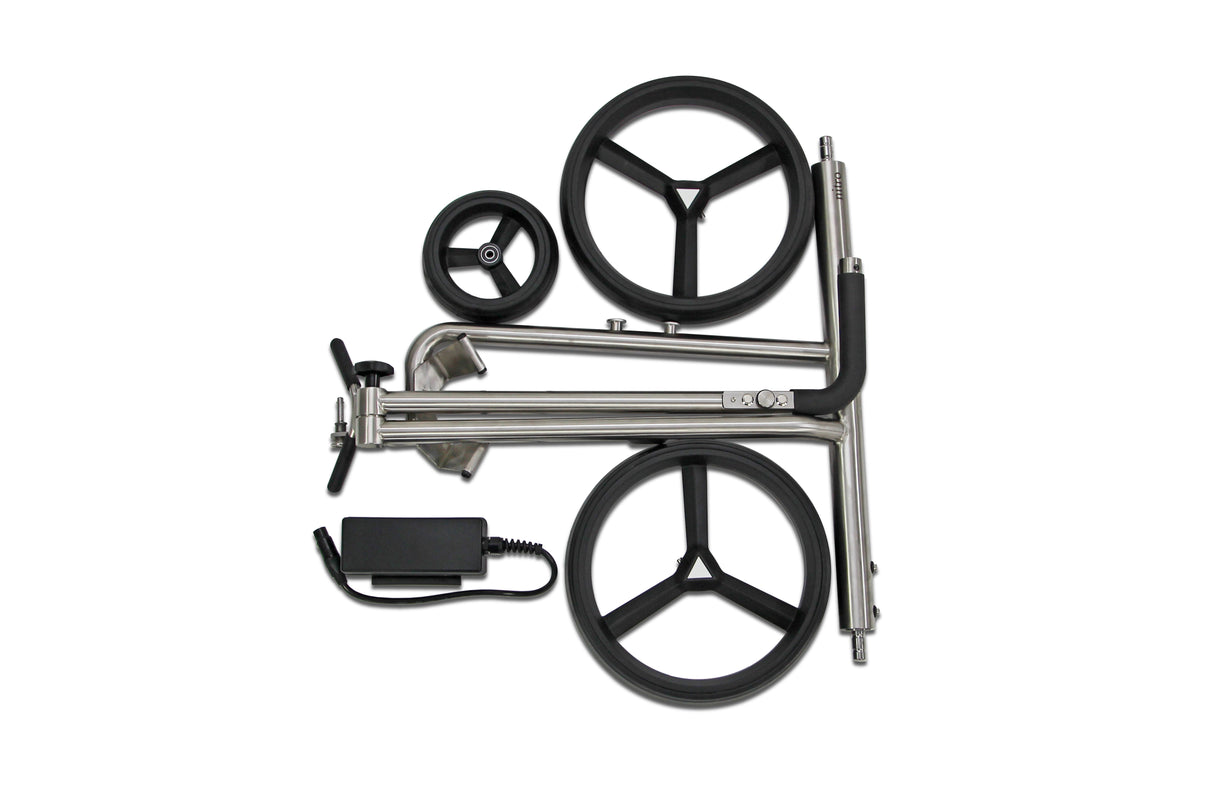 PG Powergolf Electric Golf Trolley Nitro Flat Steel