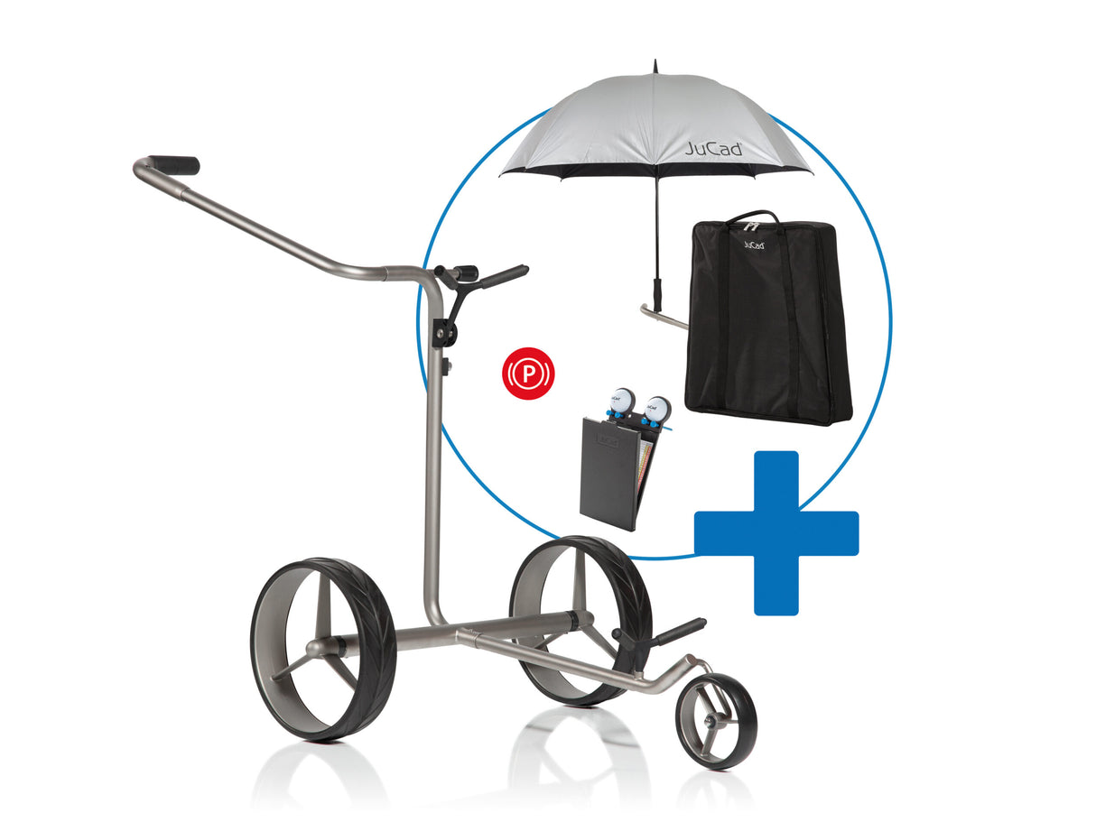 JuCad Elektro-Golftrolley drive SL Master Titan + gratis Zubehör Ausstellungsstück