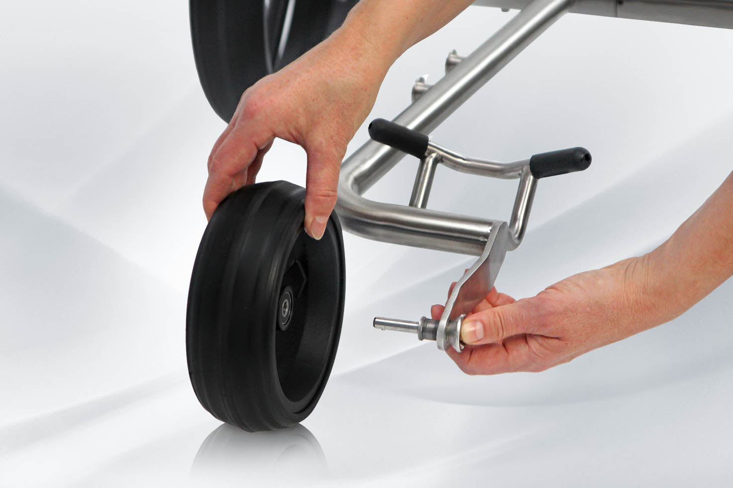 PG-Powergolf electric golf trolley Steel Cad Zorro flat