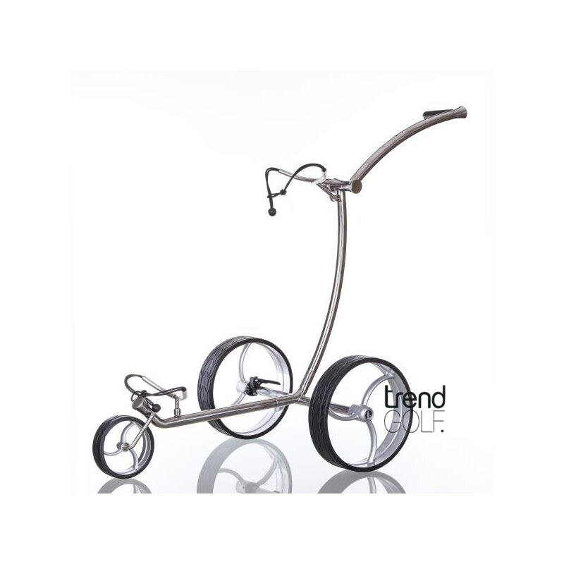 Trendgolf Push-Trolley Cushy S polished stainless steel