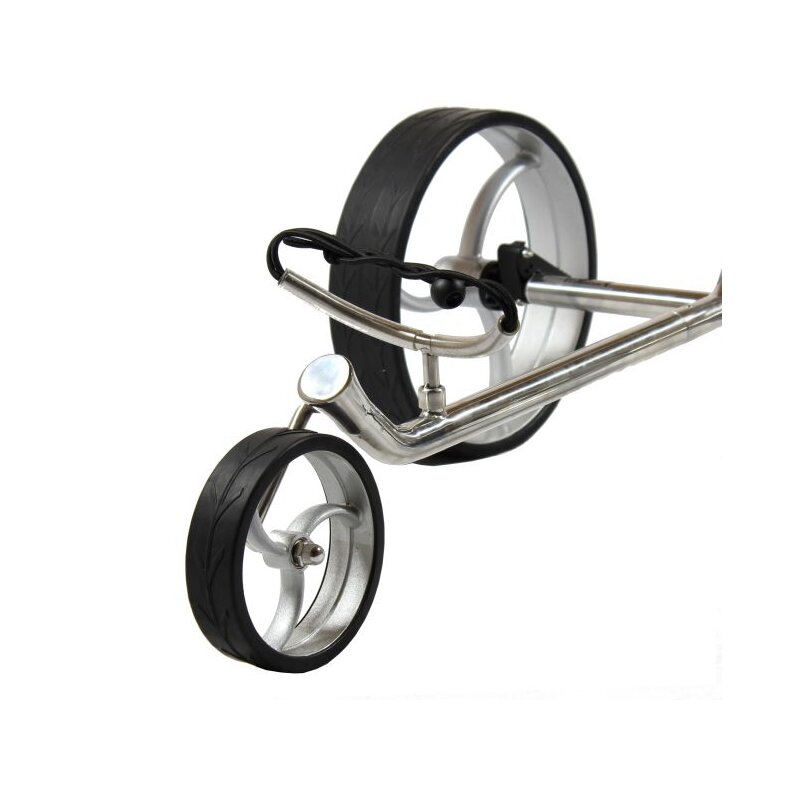 Trendgolf Push-Trolley Cushy S polished stainless steel