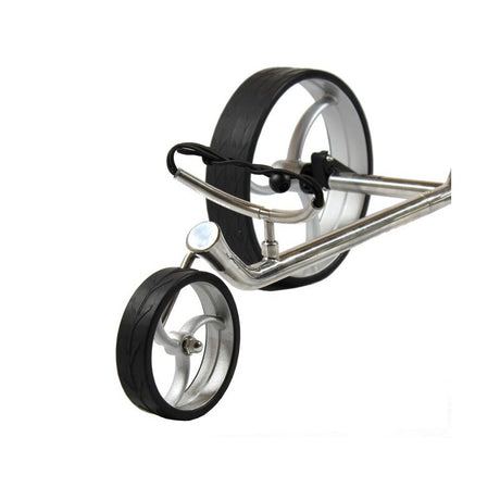 Trendgolf Push-Trolley Cushy S polished stainless steel